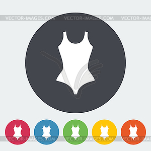 Swimsuit icon - royalty-free vector clipart