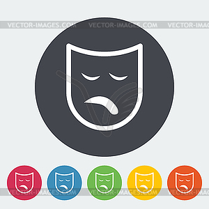 Theatrical mask - vector image