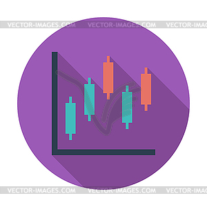 График плоские один значок - клипарт в формате EPS