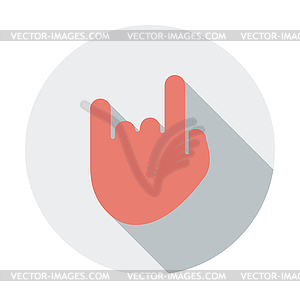 Рок-н-ролл знак - изображение в векторе / векторный клипарт