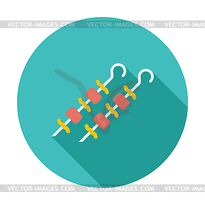 Kebab icon - vector clipart