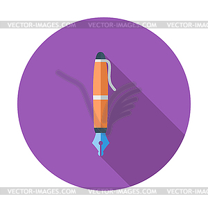 Pen single icon - vector image