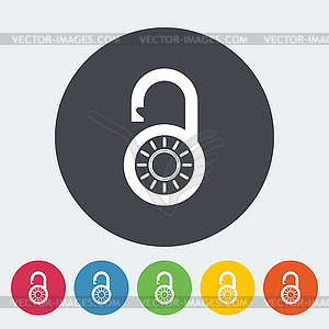 Padlock - vector image