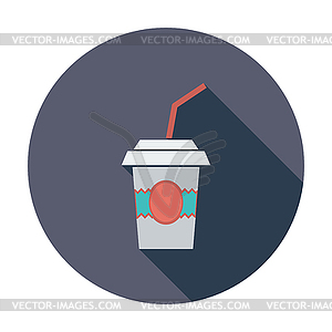 Paper fast food cup - vector clip art