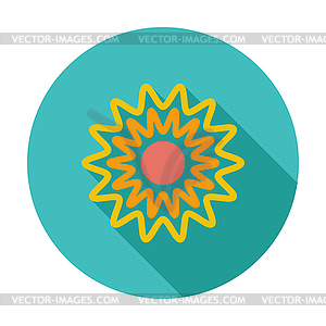 Sun icon - vector clip art