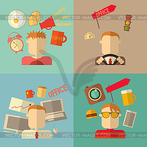 People Flat Icons - vector image
