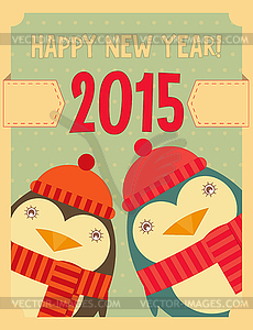 New Year Greeting Card - vector clipart