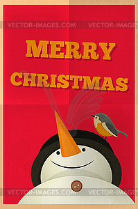 Рождественская открытка - векторное изображение клипарта
