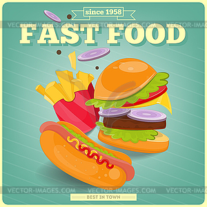 Fast Food - vector clip art