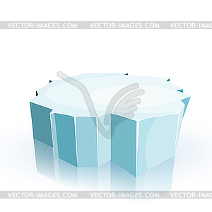 Floe . Winter - vector clip art