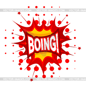 Cartoon BOING!.  - vector clipart