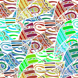 Seamless African ethnic color pattern.  - vector clip art