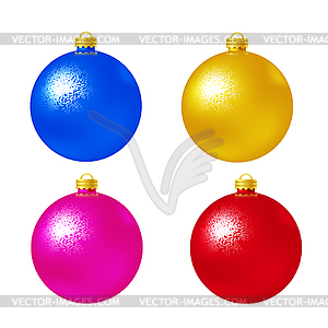 Set Christmas balls - vector clip art