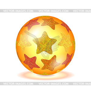 Мяч с простого естественного мульти- - стоковое векторное изображение