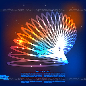 Abstract futuristic planet. illustratio - vector image