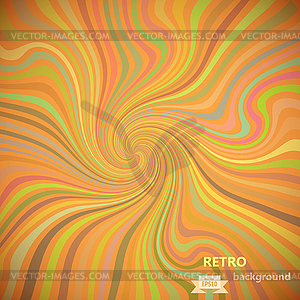 Multicolor fantastic retro background with curved - vector image