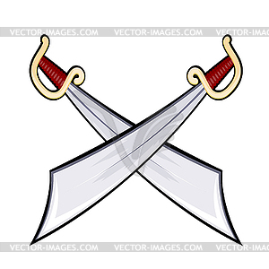 Set of swords . Weapons. illu - vector image