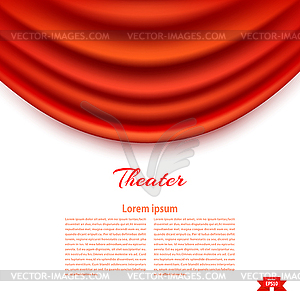 White banner with theatrical Padhuga Red theater - vector image