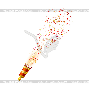 Shooting slapstick. Isolate. illust - vector image