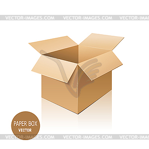 Cardboard box .  - vector clipart