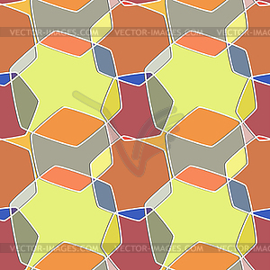 Colorful seamless background stars, hexagon,. Desig - vector image