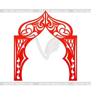Red indian Arch . Cut. Welcome! Desi - vector clipart