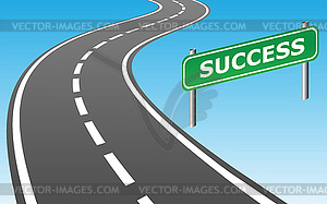 Путь к успеху - векторное изображение клипарта