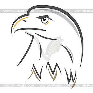 Stylized Eagle head design - vector clipart