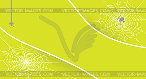 Spider web background - vector image