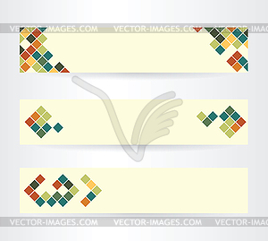 Light horizontal banners - vector clip art