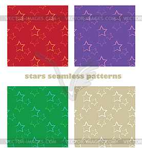 Stars seamless pattern - royalty-free vector clipart