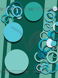 Circles abstract background - vector clipart