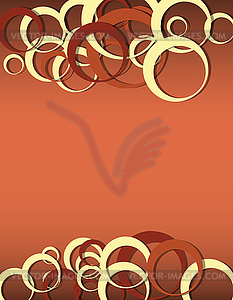 Circles red tone - vector clipart / vector image