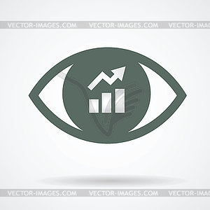 See positive result trend - vector clipart