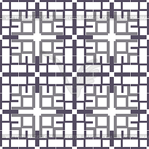 Lines squares seamless pattern - vector image