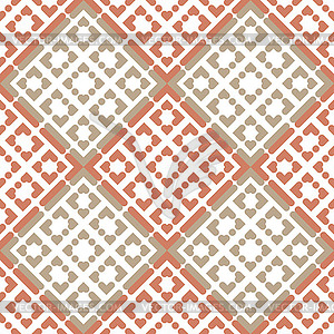 Small hearts seamless pattern - vector clipart