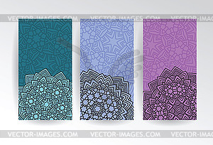 Vertical web banners set - vector image