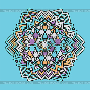 Abstract blue flower - vector EPS clipart