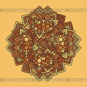 Abstract flower mandala - vector clipart