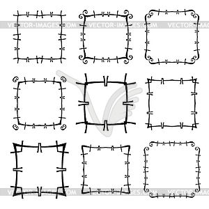 Set of frames - vector clipart