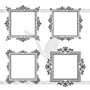 Vintage Frame Border Set - клипарт в формате EPS