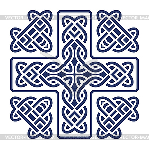 Celtic knot cross - vector clipart