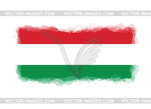 Венгрия символ флага акварель - векторный рисунок