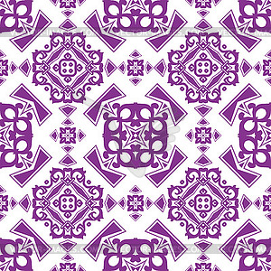 Abstract purple seamless pattern - color vector clipart