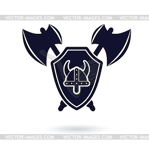 Viking logo - vector clip art