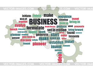 Business related words - vector clipart