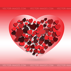 Hearts love symbol - vector clip art