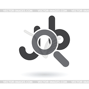 Job searching icon - vector clipart