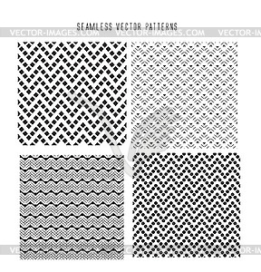 Seamless patterns - vector clipart
