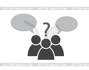 Conversation talking - vector clipart